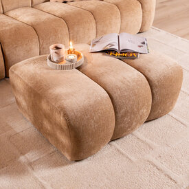 Hocker Luca chenille peach