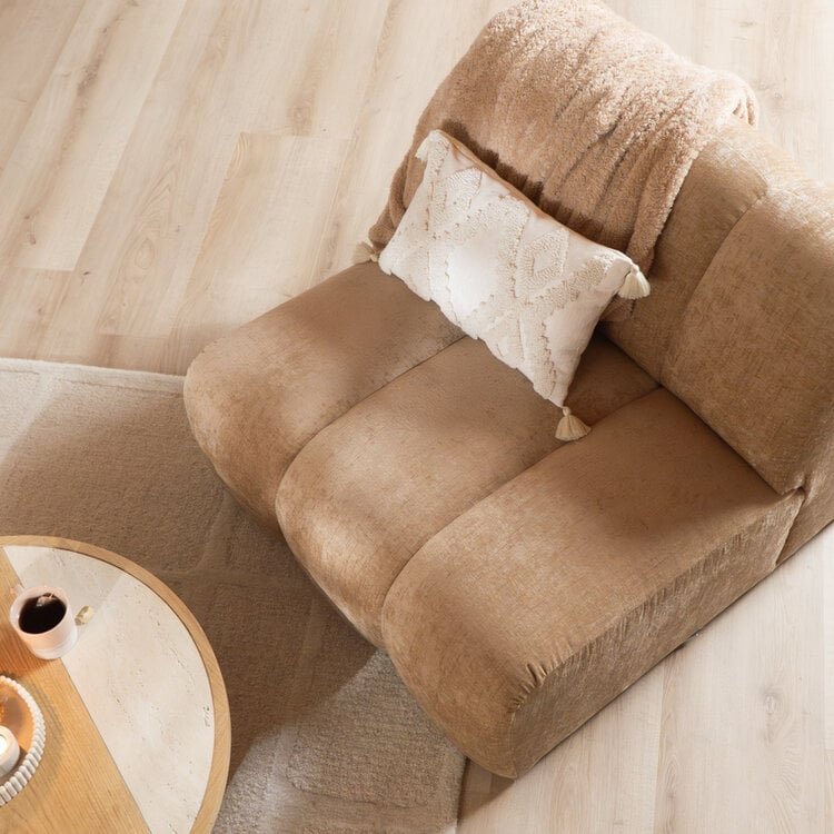 Fauteuil Luca chenille peach