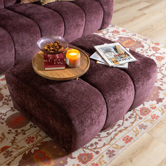 Hocker Luca chenille paars