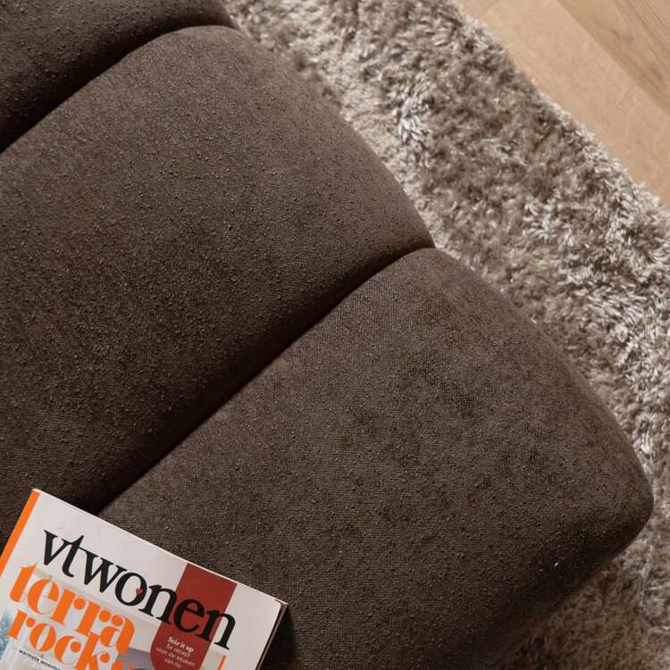 Hocker Luca chenille bruin