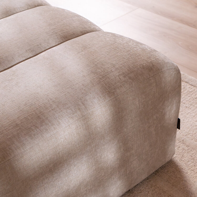 Hocker Luca chenille sand