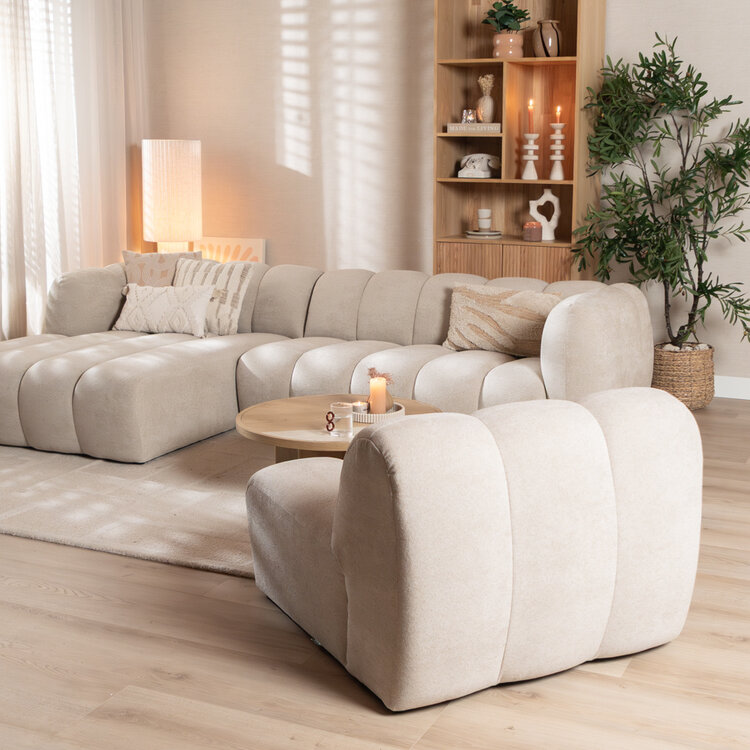 Fauteuil Luca chenille beige