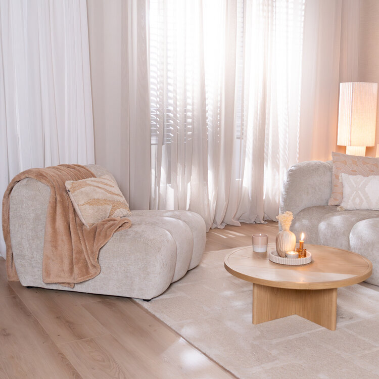 Fauteuil Luca chenille sand