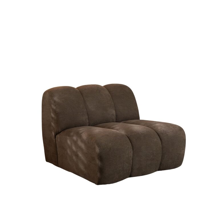 Fauteuil Luca chenille bruin