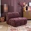 Fauteuil Luca chenille paars