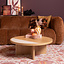 Salontafel Maeva Ø80 cm naturel eiken