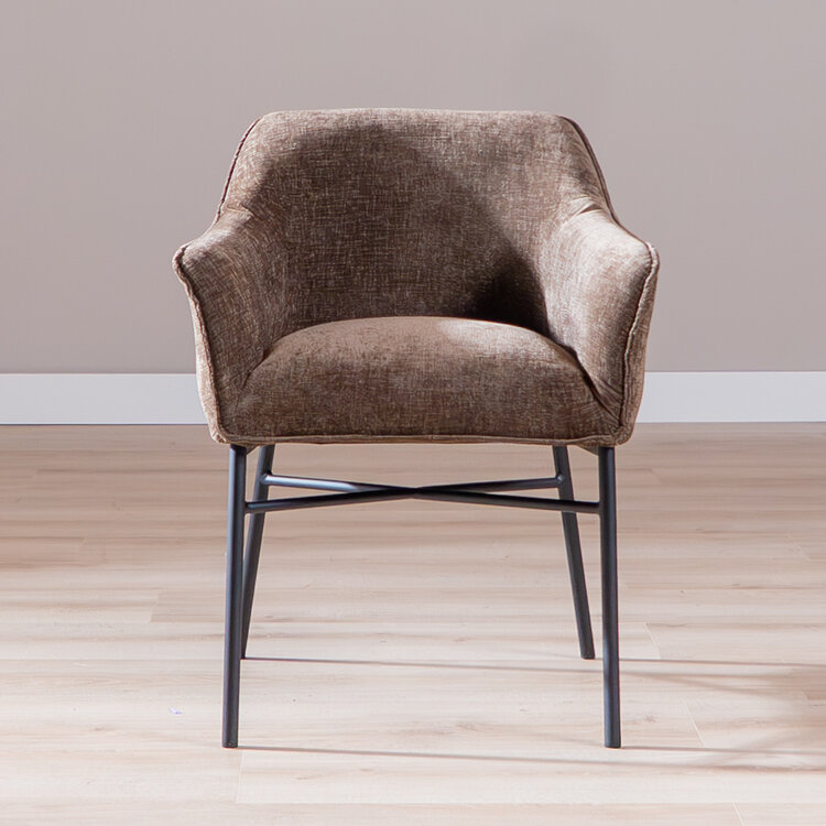 Eetkamerstoel Nubo chenille mocha