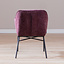 Eetkamerstoel Nubo chenille paars
