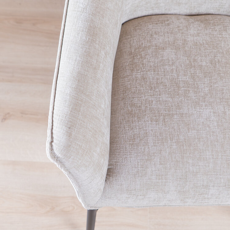 Eetkamerstoel Nubo chenille sand