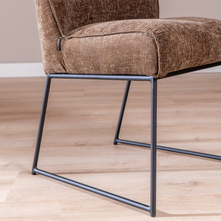 Eetkamerstoel Momo chenille mocha