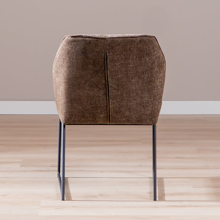 Eetkamerstoel Momo chenille mocha