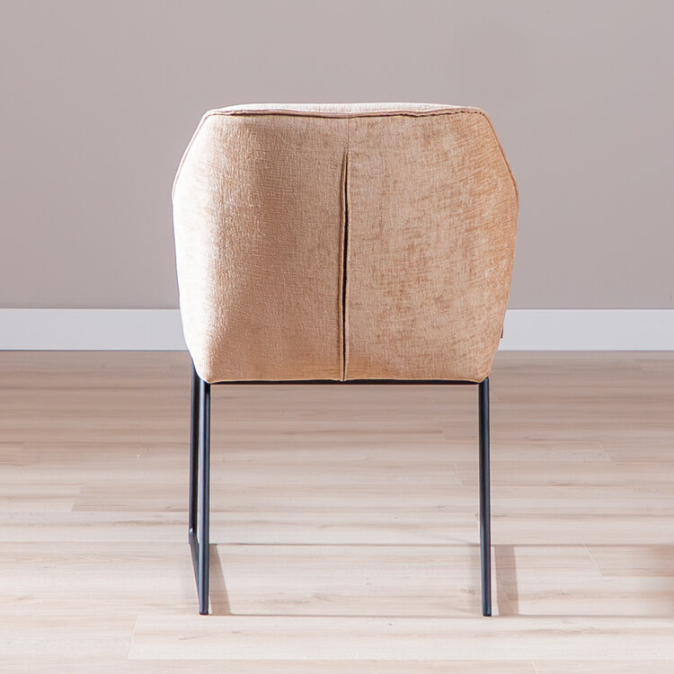 Eetkamerstoel Momo chenille peach