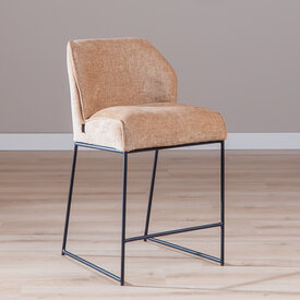 Barkruk Momo chenille peach 73 cm