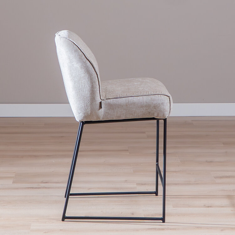 Barkruk Momo chenille sand 73 cm