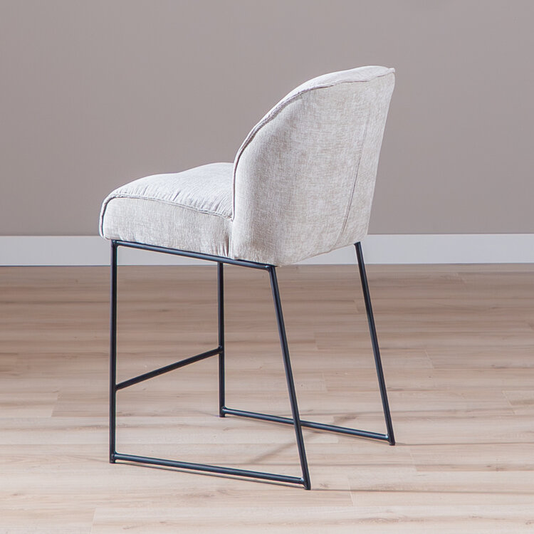 Barkruk Momo chenille sand 73 cm