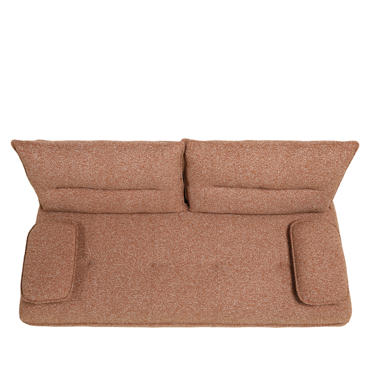 Slaapbank 2 persoons Jona terracotta bouclé mélange