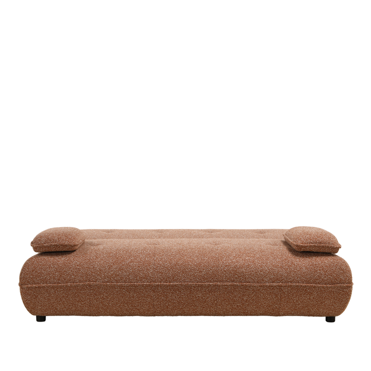 Slaapbank 2 persoons Jona terracotta bouclé mélange
