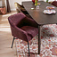 Eetkamerstoel Nubo chenille paars