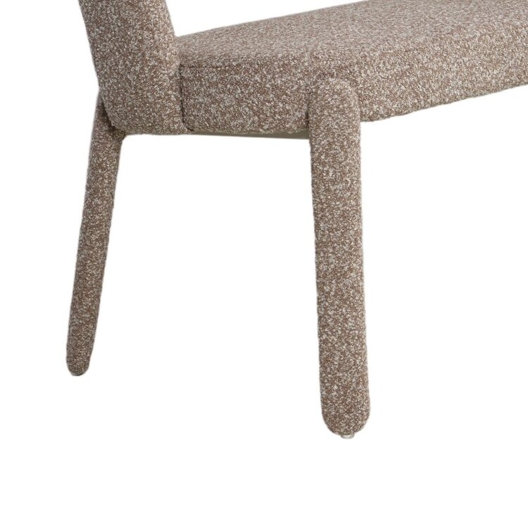 Eetkamerbank June bruin bouclé 160 cm