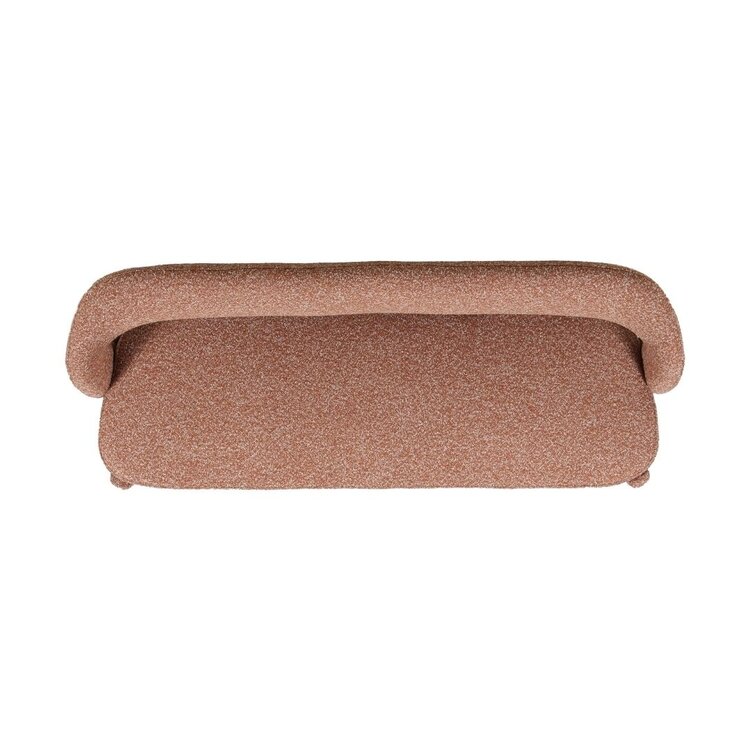 Eetkamerbank June bouclé terracotta 160 cm