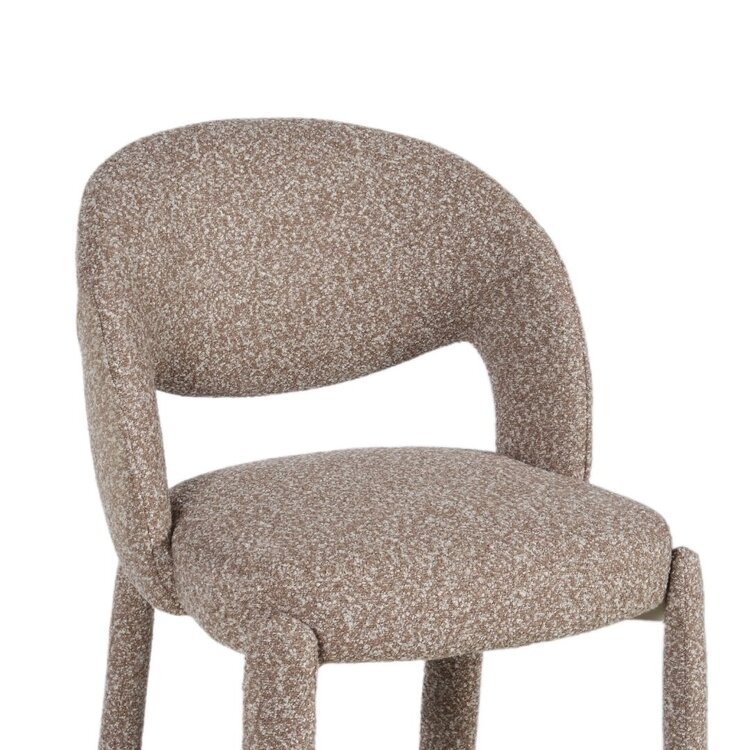 Barkruk June bouclé bruin 70 cm