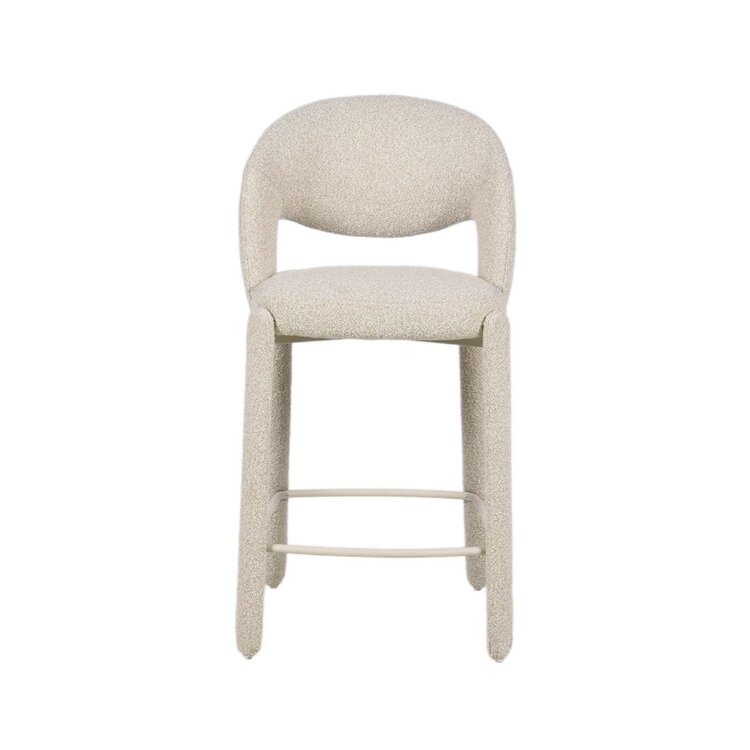 Barkruk June bouclé taupe 70 cm