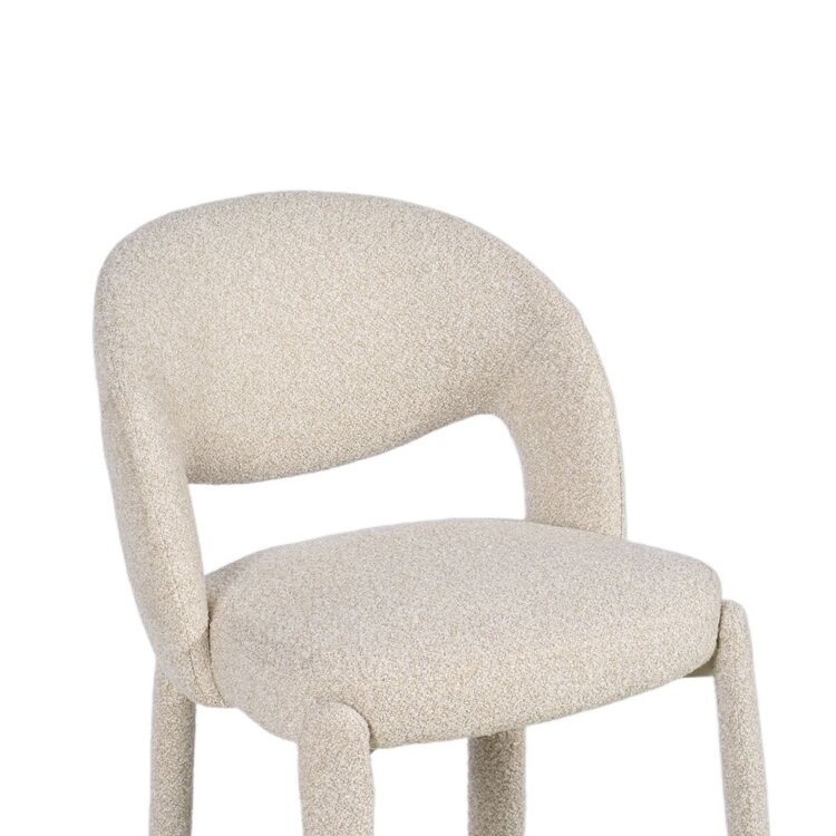 Barkruk June bouclé taupe 70 cm