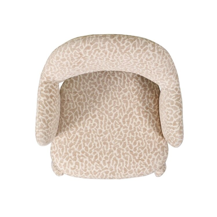 Eetkamerstoel Leo taupe leopard