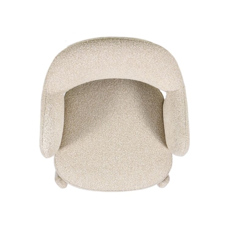 Eetkamerstoel June bouclé taupe