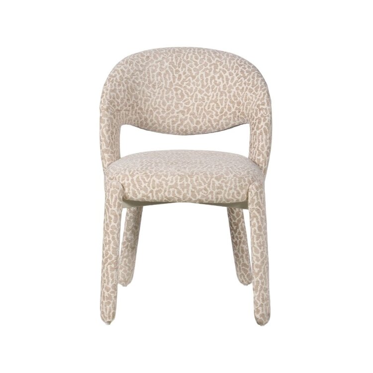 Eetkamerstoel Nala leopard taupe