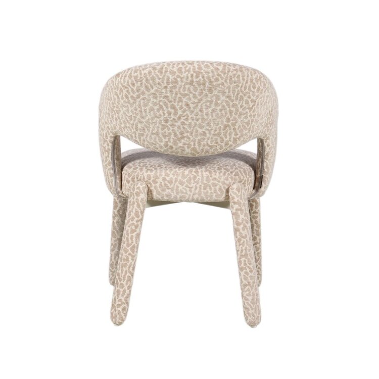 Eetkamerstoel Nala leopard taupe