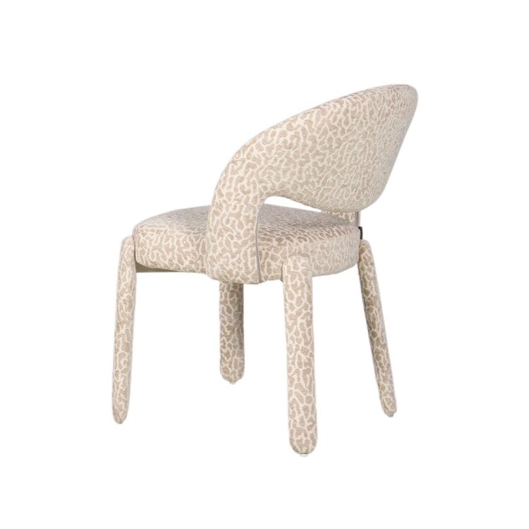 Eetkamerstoel Nala leopard taupe