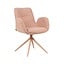 Eetkamerstoel Alex draaibaar bouclé terracotta