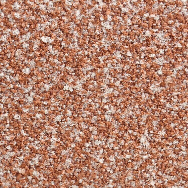 Eetkamerstoel Riley draaibaar bouclé terracotta