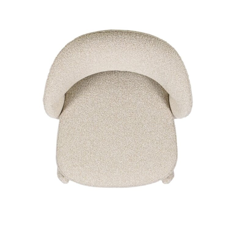 Eetkamerstoel Dean bouclé taupe