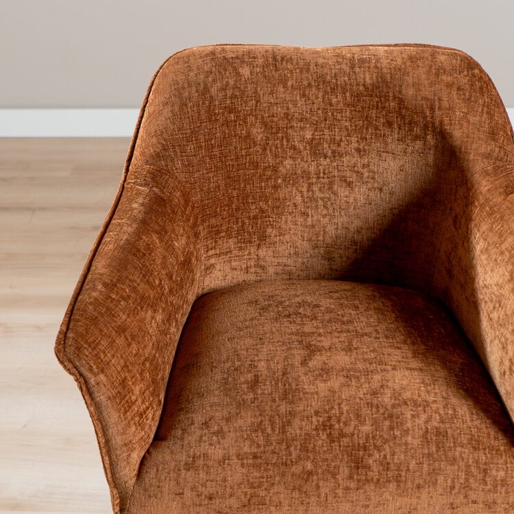 Barkruk Nubo chenille koper 85 cm