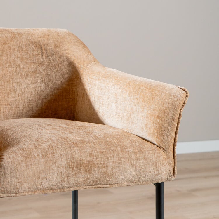 Barkruk Nubo chenille peach 85 cm