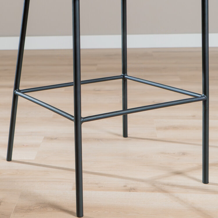 Barkruk Nubo chenille mocha 85 cm