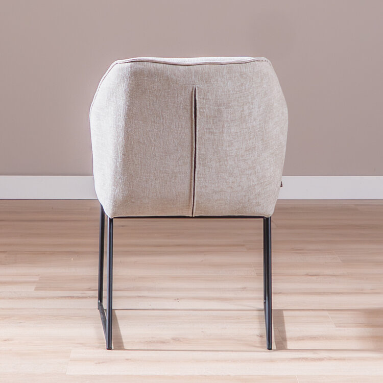 Eetkamerstoel Momo chenille sand