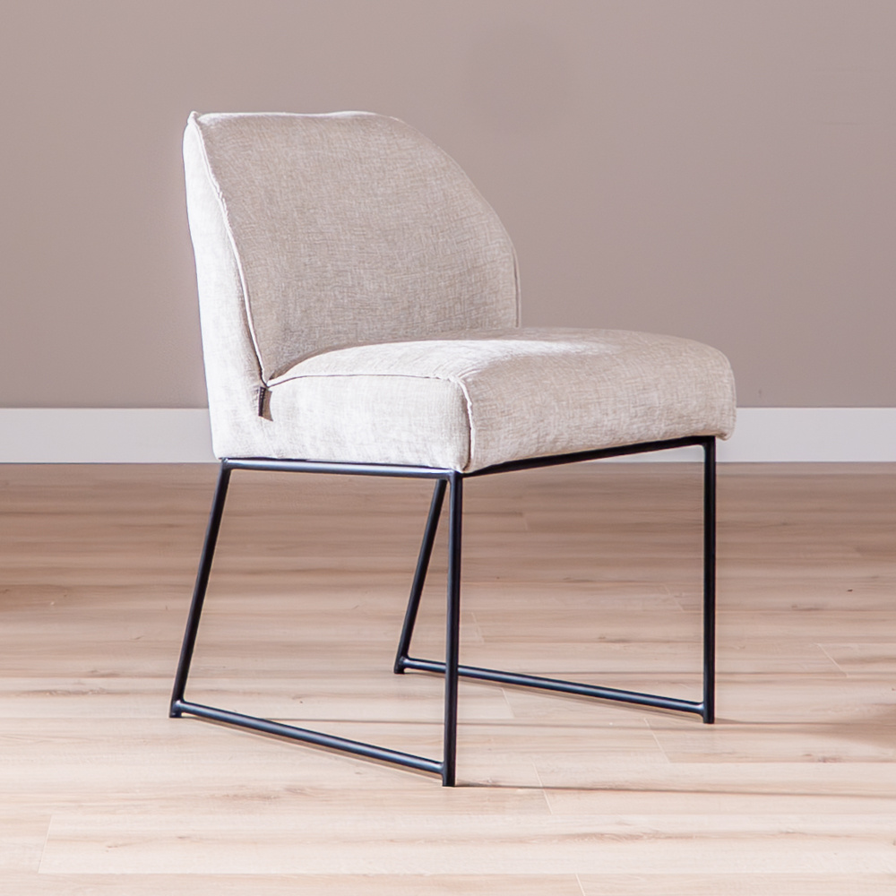 Eetkamerstoel Momo chenille sand