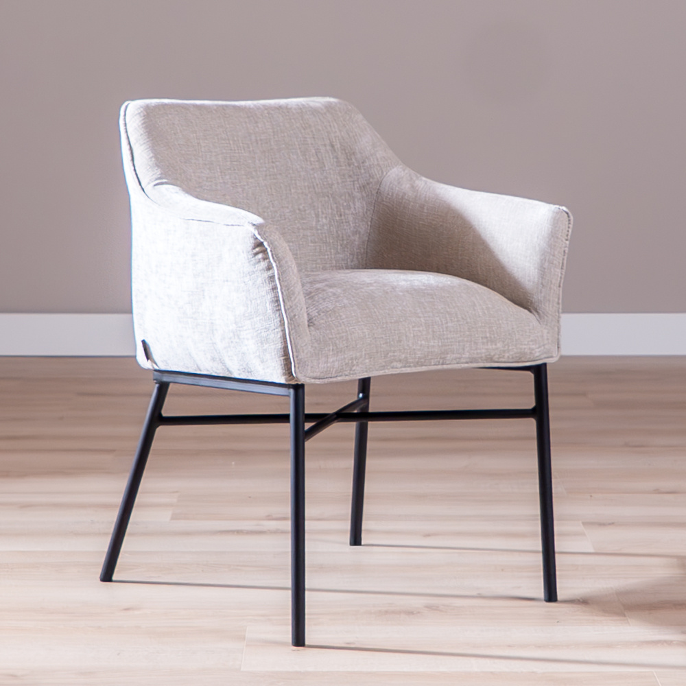 Eetkamerstoel Nubo chenille sand