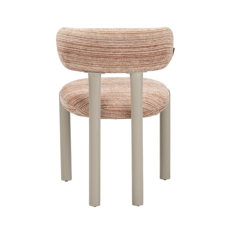 Eetkamerstoel Bolt chenille beige/pink