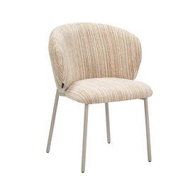 Eetkamerstoel Milo chenille beige/taupe