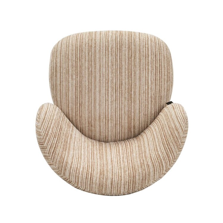 Barkruk Milo chenille beige/taupe 70 cm