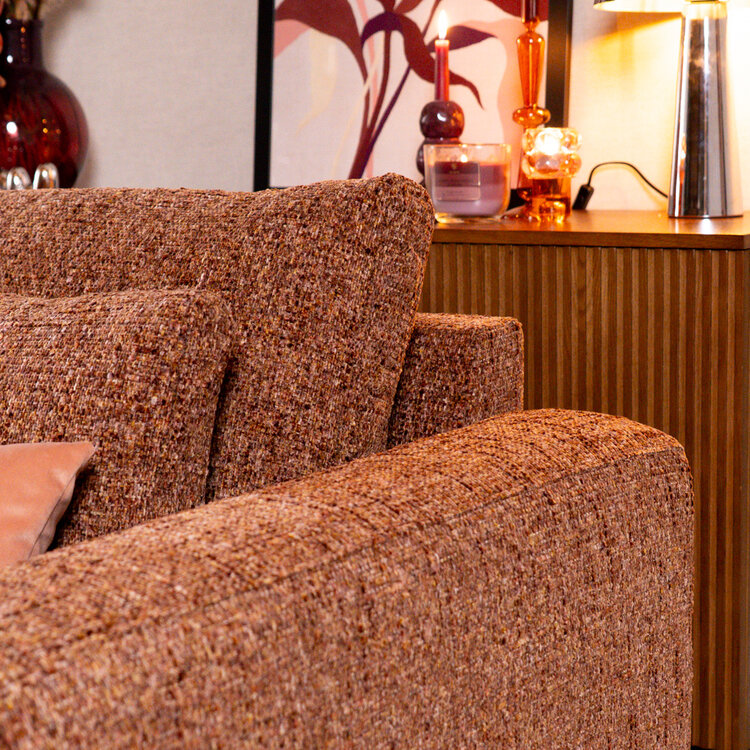 U-bank Kyle 6-zits chenille rood