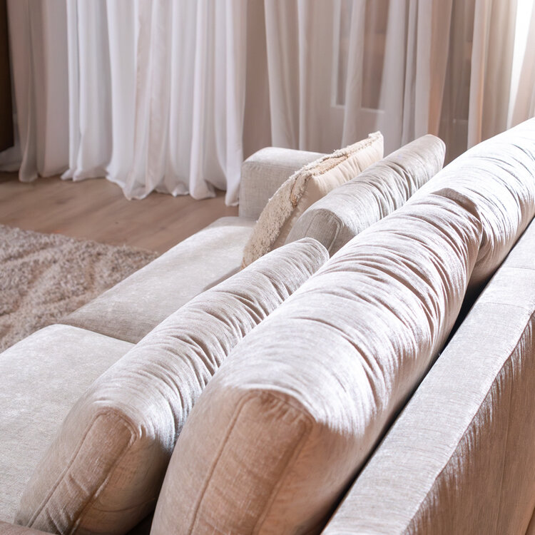 3-zitsbank Kyle chenille sand