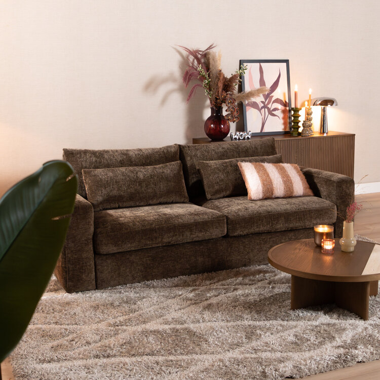3-zitsbank Kyle chenille mocha