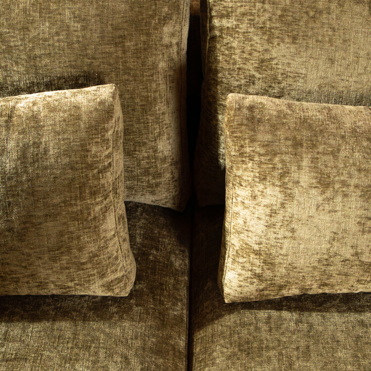 U-bank Kyle 6-zits chenille olijf groen