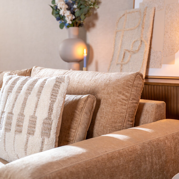 U-bank Kyle 6-zits chenille peach