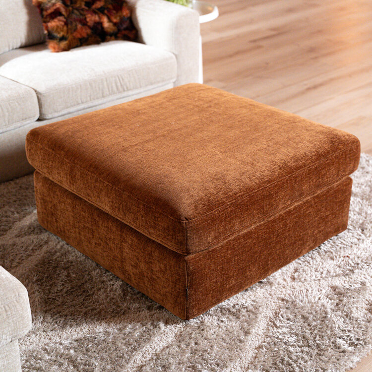 Hocker Kyle chenille koper